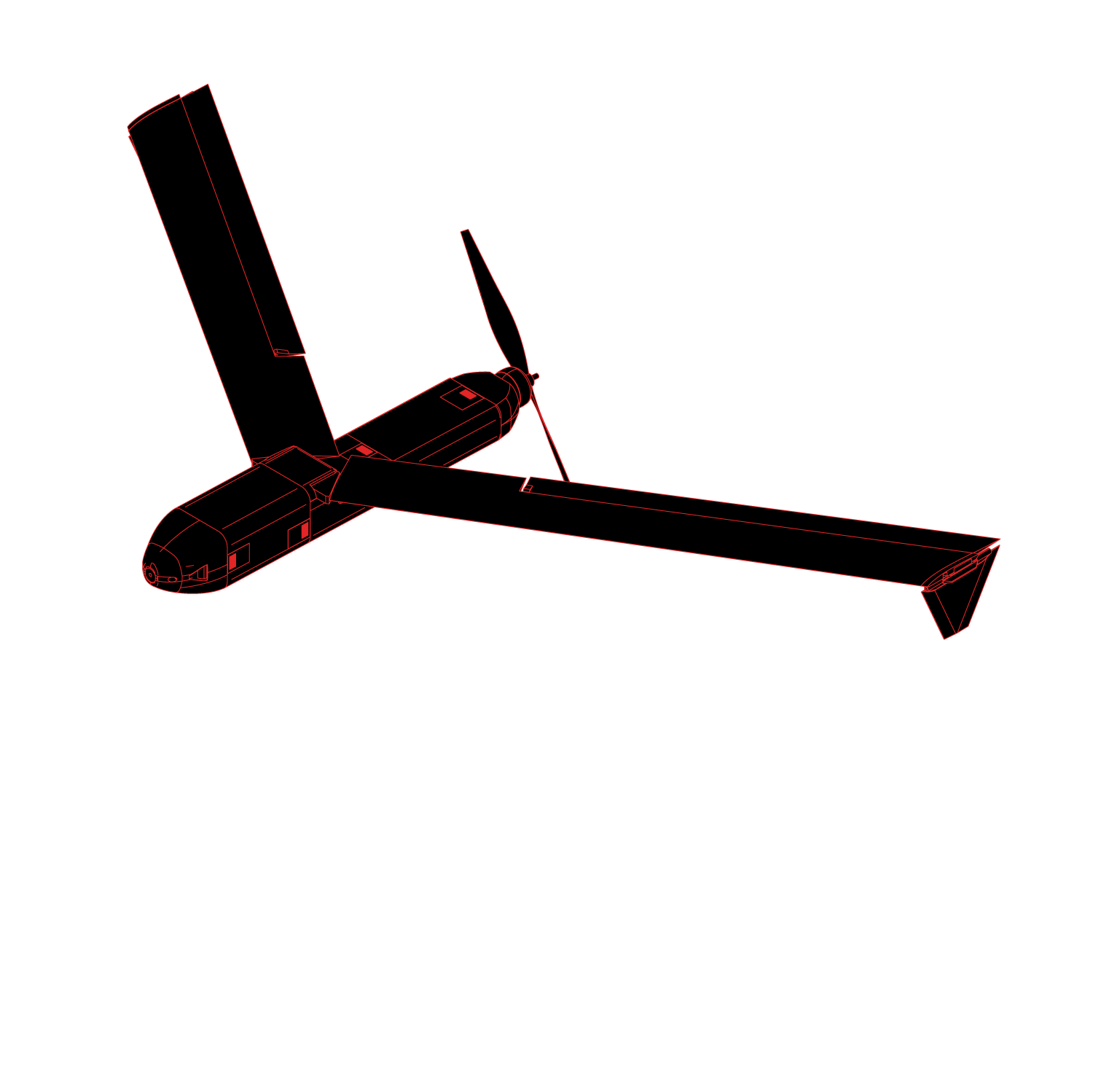 OK-1 fixed-wing interceptor render